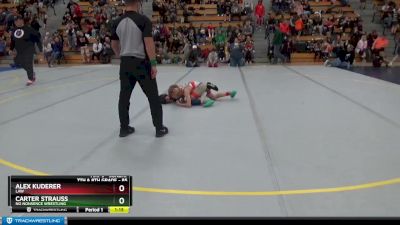 85 lbs Semifinal - Alex Kuderer, LAW vs Carter Strauss, No Nonsence Wrestling