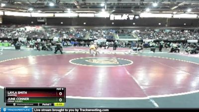 107 lbs Cons. Round 4 - Layla Smith, Hanford vs June Conner, Crook County