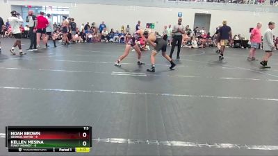 113 lbs Round 2 (4 Team) - Noah Brown, Georgia United vs Kellen Mesina, Funky Monkey