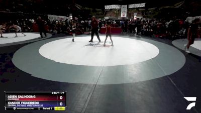 77 lbs Quarterfinal - Adien Salindong, California vs Xander Figueiredo, Central Catholic Wrestling Club