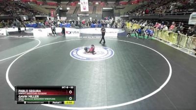 63 lbs Cons. Round 3 - Gavin Miller, RBWC (Rancho Bernardo Wrestling Club) vs Pablo Segura, Wright Wrestling Academy