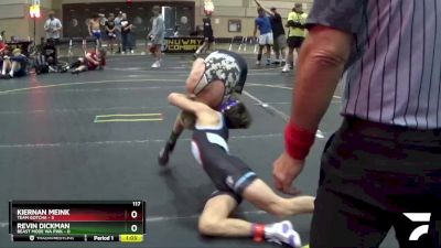 117 lbs Finals (8 Team) - Revin Dickman, Beast Mode WA Pink vs Kiernan Meink, Team Gotcha