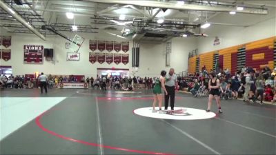 127 lbs Cons. Round 3 - Zoey Yoran, Langley vs Olivia Adams, Deep Creek