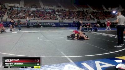 D4-175 lbs Cons. Round 2 - Luis Quintana, Holbrook vs Andrew Griesmer, Tombstone HS