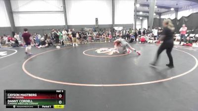 144 lbs Champ. Round 1 - Cayson Mastberg, Mat-Su Matmen vs Danny Cordell, Punisher Wrestling Company