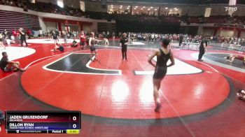 138 lbs Champ. Round 2 - Jaden Grusendorf, Oklahoma vs Dillon Ryan, Yukon High School Wrestling