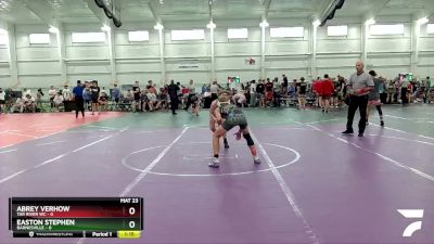 98 lbs Finals (2 Team) - Easton Stephen, Barnesville vs Abrey Verhow, Tar River WC