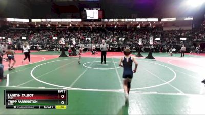 80 lbs Quarterfinal - Tripp Farrington, OCGA vs Landyn Talbot, OCGA