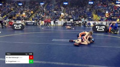 75 lbs Round Of 16 - Max Bartlebaugh, Central Dauphin vs Gus Engelman, Crestwood