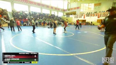 145 Girls Quarterfinal - Aiesha Sall, Steele Canyon vs Amber Spencer, Santana