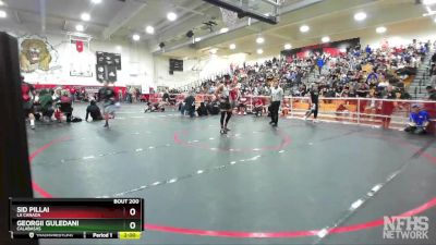 145 lbs Champ. Round 2 - Georgii Guledani, Calabasas vs Sid Pillai, La Canada