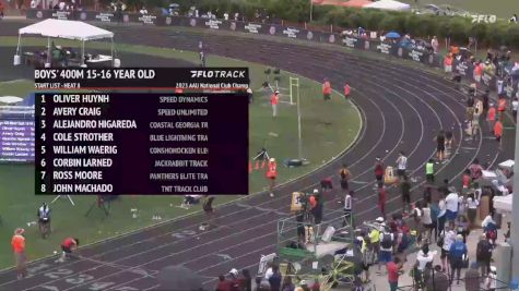 Youth Boys' 400m, Prelims 8 - Age 15-16