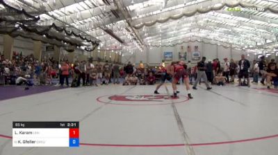 65 kg Round Of 64 - Luke Karam, Lehigh Valley Wrestling Club vs Kaden Gfeller, Cowboy RTC/TMWC