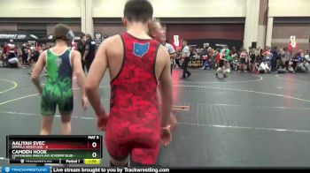 96 lbs Round 5 (6 Team) - Kain Lewis, Spatola Wrestling vs Xavier Flores, Contenders Wrestling Academy Blue