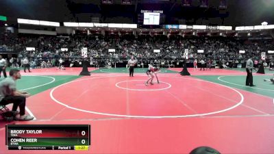 84 lbs Quarterfinal - Brody Taylor, TDEA vs Cohen Reer, BTWA