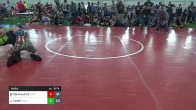 140 lbs Pools - Braxton Westendorf, Team Palmetto vs Jake Taylor, West Virginia Wild