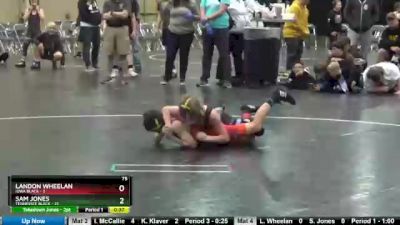 75 lbs Finals (2 Team) - Landon Wheelan, Iowa Black vs Sam Jones, Tennessee Black