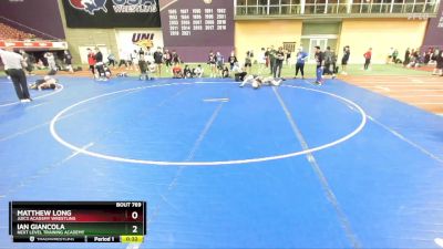 120 lbs Cons. Round 6 - Ian Giancola, Next Level Training Academy vs Matthew Long, JUIC3 ACAD3MY WRESTLING