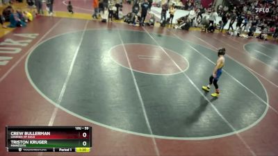 59 lbs Semifinal - Triston Kruger, Minnesota vs Crew Bullerman, Legends Of Gold