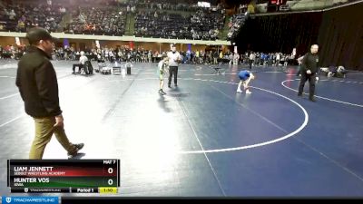 82 lbs Champ. Round 1 - Liam Jennett, Sebolt Wrestling Academy vs Hunter Vos, Iowa