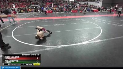 79 lbs Cons. Round 4 - Rylan Reffke, Kaukauna vs Aiden Kolstad, Luxemburg-Casco