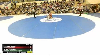 165 lbs 1st Place Match - Cooper Willis, Augsburg University vs Noah Leisgang, University Of Wisconsin-La Crosse