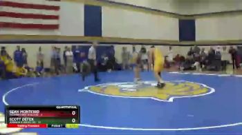 165 lbs Quarters & Wb (16 Team) - Sean Monteiro, Western New England vs Scott DeFex, Johnson & Wales (RI)