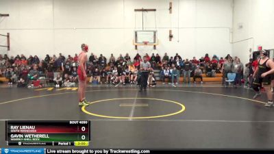 DIVISION 25 lbs Round 2 - Ray Lienau, South Winneshiek vs Gavin Wetherell, Waverly-Shell Rock