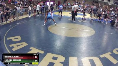 89 lbs Quarterfinal - Michael Bernabe, Dethrone vs Mason Schlaht, Sunkist Kids/Monster Garage