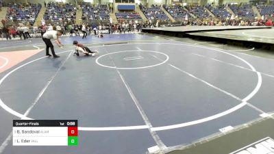 61 lbs Quarterfinal - Brandon Sandoval, Alamosa vs Liam Eder, Valley Bad Boys