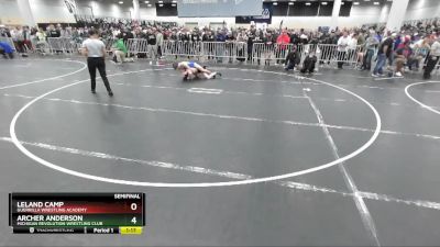 120 lbs Semifinal - Leland Camp, Guerrilla Wrestling Academy vs Archer Anderson, Michigan Revolution Wrestling Club