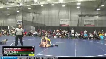 171 lbs Round 1 (4 Team) - Brodie Melzoni, Tennessee White vs Preston Sorensen, Wyoming Gold