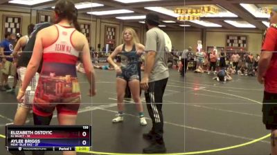 138 lbs Round 3 (10 Team) - Elizabeth Ostoyic, NJ Select vs Aylee Briggs, MGW- Blue Raz