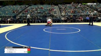 184 lbs 3rd place - Bob Coleman, UN-Oregon State vs Chaz Polson, Wyoming