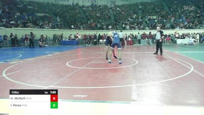 113 lbs Round Of 64 - Hayes McNeill, Deer Creek Middle School vs Isaias Perez, Enid Junior High