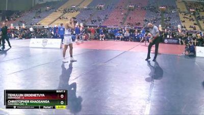 133 lbs Quarterfinals (8 Team) - Christopher Khaosanga, Concordia (WI) vs Temuujin Erdenetuya, Marymount