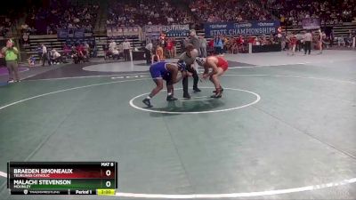 D 2 170 lbs Quarterfinal - Braeden Simoneaux, Teurlings Catholic vs Malachi Stevenson, McKinley