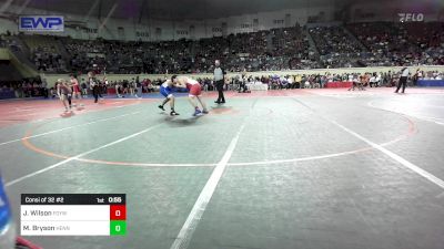 161 lbs Consi Of 32 #2 - Jack Wilson, Fort Gibson Youth Wrestling vs Miguel Bryson, Hennessey Takedown Club