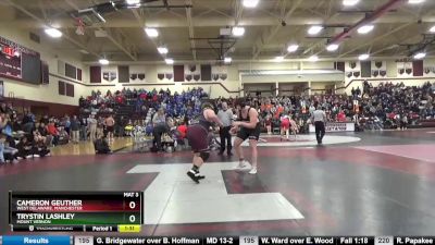 285 lbs Semifinal - Cameron Geuther, West Delaware, Manchester vs Trystin Lashley, Mount Vernon