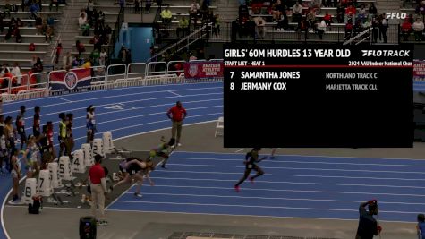 Youth Girls' 60m Hurdles, Finals 1 - Age 13