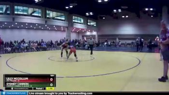 100 lbs Round 4 (10 Team) - Lilly McCollum, STL Yellow vs Sydney Cannon, Charlie`s Angels-IL Black