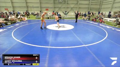 132 lbs Round 1 (8 Team) - Spencer Mosier, Kansas Red vs Sammy Spaulding, New Jersey