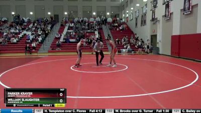 147 lbs Quarterfinal - Parker Krayer, Hewitt-Trussville MS vs William Slaughter, Homewood HS