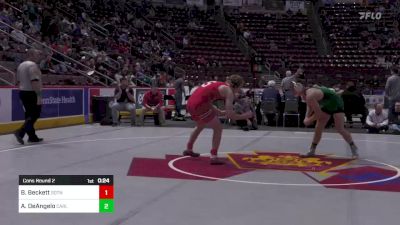 172 lbs Cons Round 2 - Ben Beckett, Souderton vs Anthony DeAngelo, Carlisle