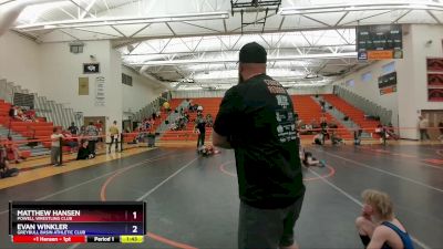 53-55 lbs Round 4 - Matthew Hansen, Powell Wrestling Club vs Evan Winkler, Greybull Basin Athletic Club