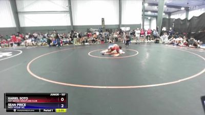 157 lbs Cons. Round 2 - Xariel Soto, Mat Demon Wrestling Club vs Sean Price, West Kitsap WC