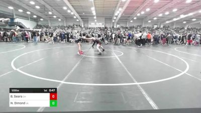 126 lbs Consi Of 32 #2 - Bryce Sears, OH vs Nicolas Dimond, VA