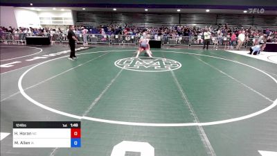 124 lbs Round Of 32 - Hope Horan, NC vs Molly Allen, IA