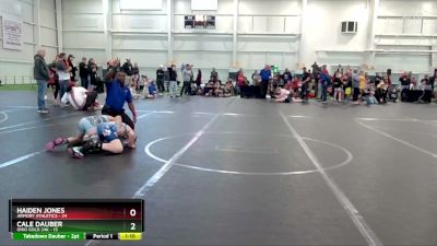 84 lbs Quarterfinals (8 Team) - Haiden Jones, Armory Athletics vs Cale Dauber, Ohio Gold 24K