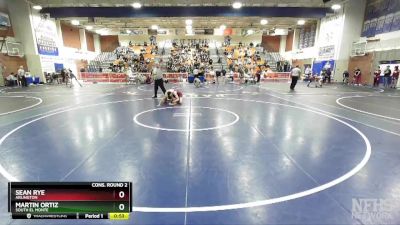 126 lbs Cons. Round 2 - Martin Ortiz, South El Monte vs Sean Rye, Arlington